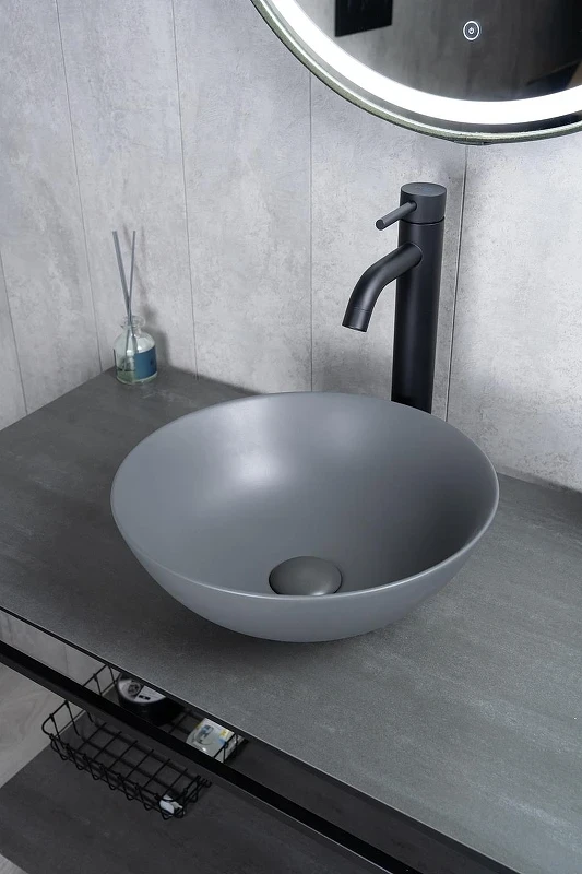 Раковина-чаша Gid Esfera 36 9081gnm 53404 цвет Серый матовый