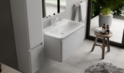 Шкаф пенал Raval Welto 33 Wel.04.120/P/W/RL подвесной Белый МДФ / ЛДСП