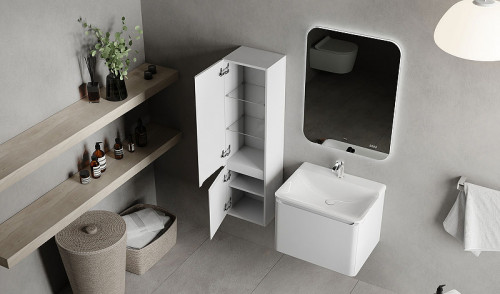 Шкаф пенал Raval Welto 33 Wel.04.120/P/W/RL подвесной Белый МДФ / ЛДСП