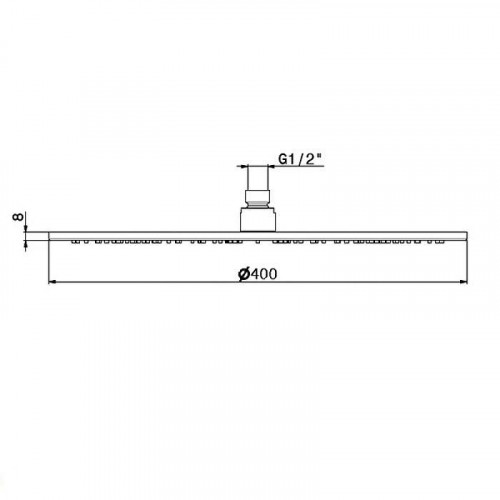 Верхний душ Newform X-Steel 316 26535X.50.050 цвет Inox