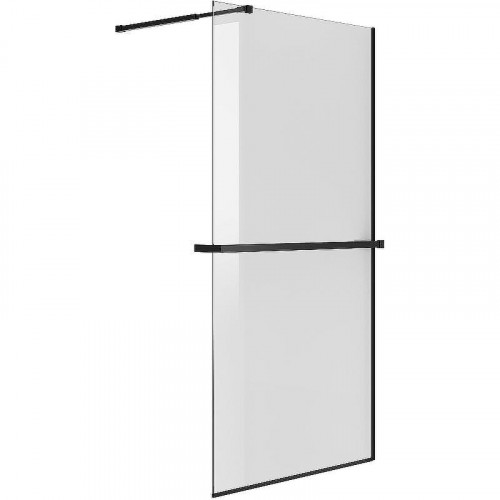 Душевая перегородка Niagara Nova 100 NG-670-10ВLACK профиль Черный матовый стекло прозрачное