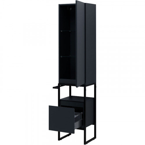 Шкаф пенал Allen Brau Priority 40 R 1.31005.AM Антрацит матовый МДФ / ЛДСП