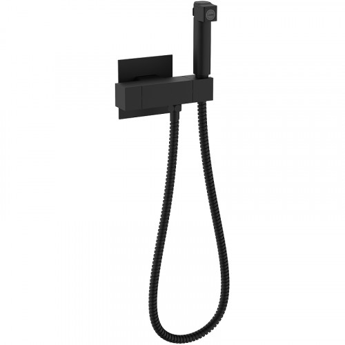 Гигиенический душ со смесителем Raglo R24.56.06 с термостатом Черный матовый латунь встраиваемый