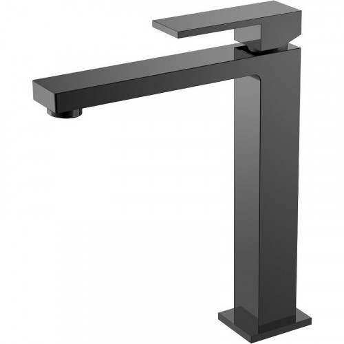 Смеситель для раковины Boheme Qubic 472-SGM Оружейная сталь глянцевая латунь