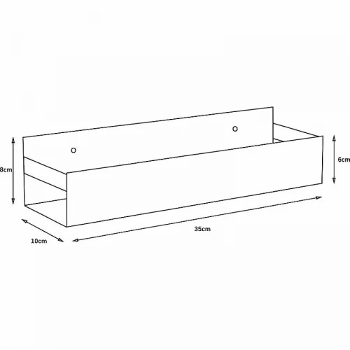 Металлическая полка Boheme Q 10965-MG Золото матовое