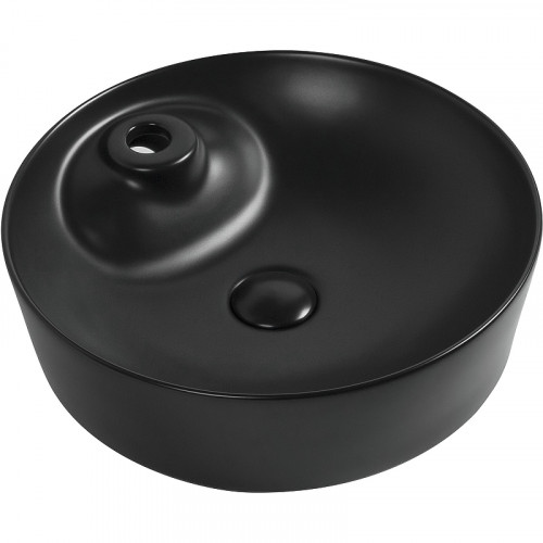 Раковина-чаша Aquanet Луна 43 273671 Черная матовая фаянс накладная