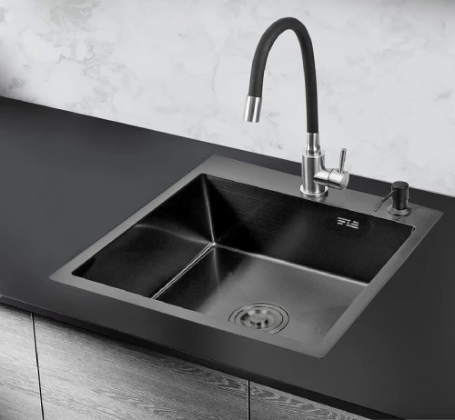 Кухонная мойка Ростовская Мануфактура Сантехники MR 50 MR-5050BL Matte цвет Графит