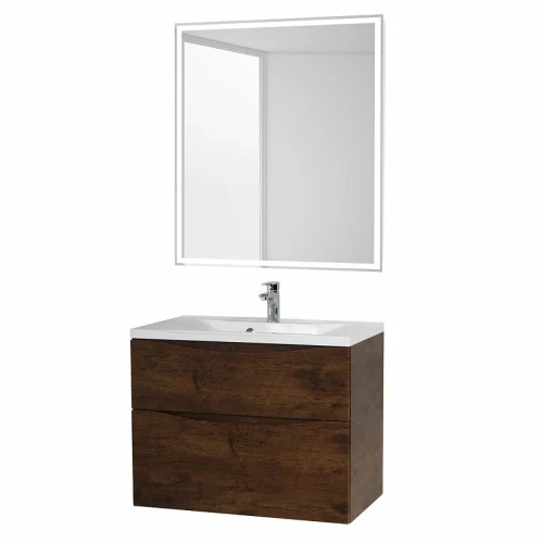 Тумба под раковину BelBagno Marino 100 MARINO-H60-1000-2C-SO-RW-P подвесная Rovere Moro МДФ / ЛДСП