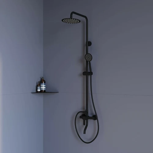 Душевая система RGW Shower Panels SP-24B 59140124-04 Черная латунь на стену
