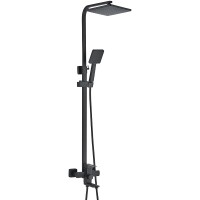 Душевая система WesnaArt Kubus KUB13-314Black Черная матовая