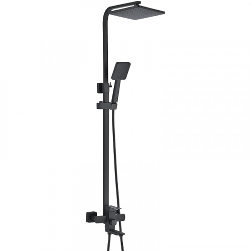 Душевая система WesnaArt Kubus KUB13-314Black Черная матовая