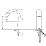 Смеситель для раковины Toto Neorest TLP01701R Хром