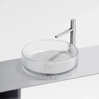 Раковина-чаша Ceramicanova Cristal 36 CN6062 Прозрачная стекло накладная