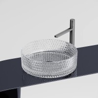 Раковина-чаша Ceramicanova Cristal 36 CN6062 Прозрачная стекло накладная
