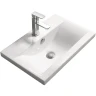 Раковина SantiLine 71 SL-2101 (70) Белая фаянс полувстраиваемая