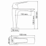 Смеситель для раковины WasserKRAFT Neime 1903 Хром латунь