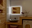 Зеркало Art&Max Monza AM-Mon-1000-800-DS-F с подсветкой с сенсорным выключателем стекло