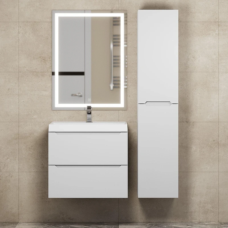 Тумба под раковину Uperwood Tanos 60 291020242 подвесная цвет Белый матовый