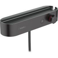 Смеситель для душа Hansgrohe ShowerTabletSelect 400 24360670 с термостатом Черный матовый латунь на стену