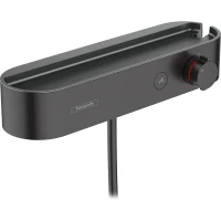 Смеситель для душа Hansgrohe ShowerTabletSelect 400 24360670 с термостатом Черный матовый латунь на стену