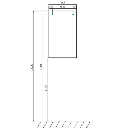 Зеркало Aquaton Йорк 50 1A171002YO010 Белое