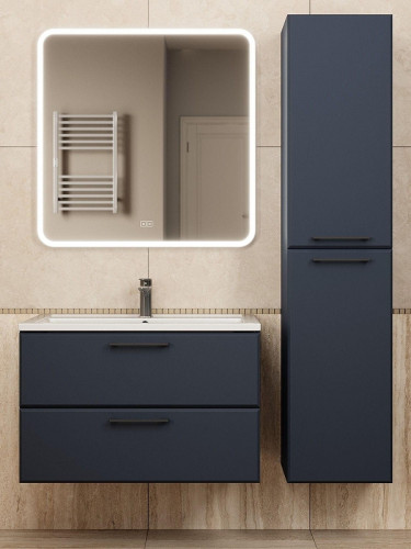 Тумба под раковину Uperwood Foster New 80 TFosterNEW80b подвесная цвет Черный матовый