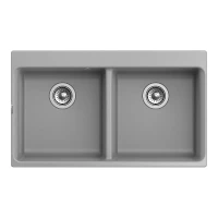 Кухонная мойка Rivelato Axel X-90-2D grigio metallizza цвет Серый металлик
