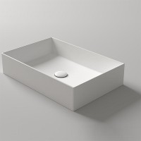 Раковина-чаша Simas Agile 60 AG60 bi matt Белая матовая фарфор накладная, полувстраиваемая