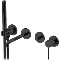 Смеситель для ванны Gattoni Circle Two 9105/91NO Черный матовый латунь встраиваемый