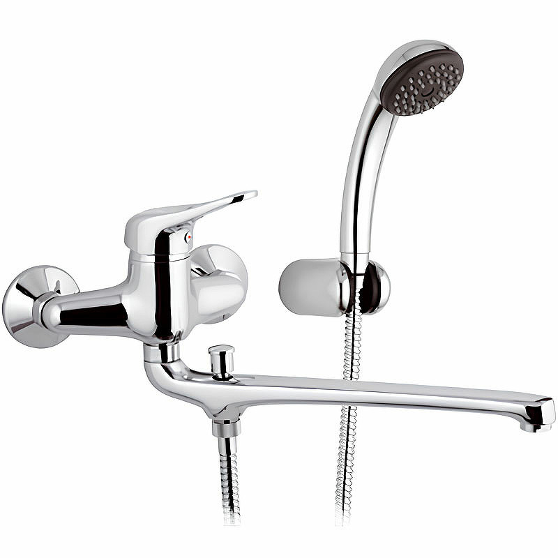 Смеситель для ванны Remer Kiss K49 универсальный Хром латунь на стену