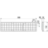 Душевой лоток Alcaplast AVZ102-R103 с решеткой Хром