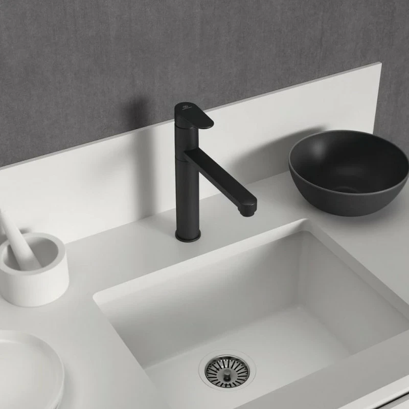 Смеситель для кухни Ideal Standard Cerafine Model O BC501XG Черный шелк латунь на столешницу