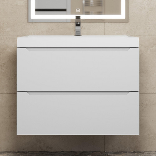 Тумба под раковину Uperwood Tanos 70 291020243 подвесная цвет Белый матовый