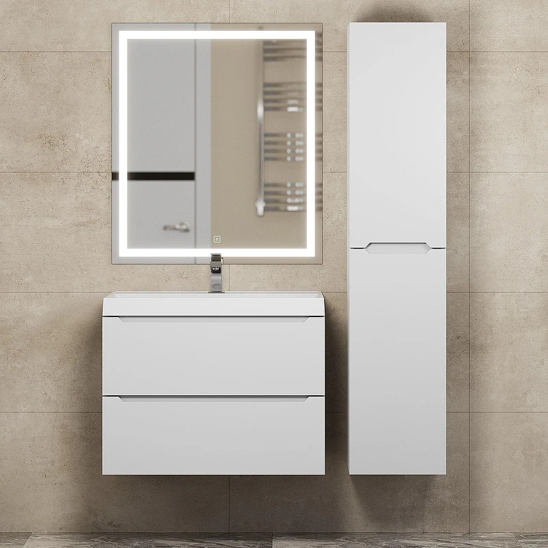Тумба под раковину Uperwood Tanos 70 291020243 подвесная цвет Белый матовый