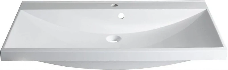 Тумба с раковиной Aquanet Нота New 90 335872 подвесная цвет Белый глянец