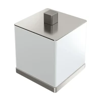 Диспенсер для ватных дисков Boheme Qubic 10964-NB цвет Брашированный никель