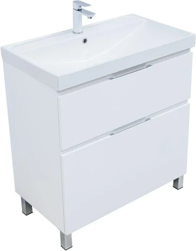 Тумба с раковиной Aquanet Алвита New 70 345687 цвет Белый матовый