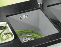 Кухонная мойка Blanco Subline 400-U 523424 Алюметаллик искусственный камень (литьевой мрамор) встраиваемый