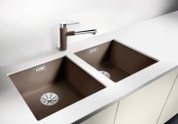 Кухонная мойка Blanco Subline 400-U 523424 Алюметаллик искусственный камень (литьевой мрамор) встраиваемый