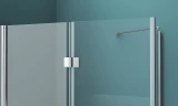 Душевой уголок BelBagno Albano 80х90 ALBANO-ASH-1-80/90-C-Cr профиль Хром стекло прозрачное
