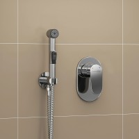 Гигиенический душ со смесителем WasserKRAFT A11056 Хром латунь на стену