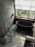 Душевая перегородка Maybah Glass MGD-708-5у 1090x1950 в узком профиле Хром матовый стекло прозрачное