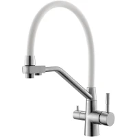 Смеситель для кухни ESKO Kitchen K25 W Нержавеющая сталь Белый