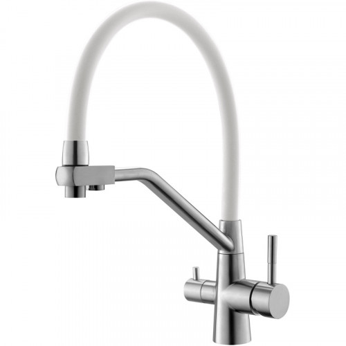 Смеситель для кухни ESKO Kitchen K25 W Нержавеющая сталь Белый