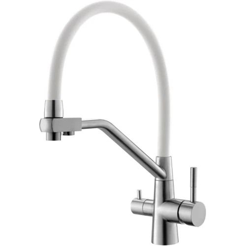 Смеситель для кухни ESKO Kitchen K25 W Нержавеющая сталь Белый