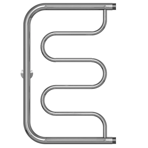 Водяной полотенцесушитель Mixline Simple PM1 60х40 556323 с полкой цвет Хром