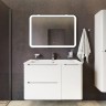 Зеркало Iddis Edifice 100 ЗЛП109 с подсветкой Белое стекло