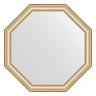 Зеркало Evoform Octagon 66х66 BY 3982 в багетной раме - Золотые бусы на серебре 60