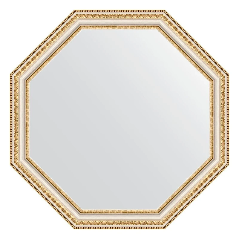 Зеркало Evoform Octagon 66х66 BY 3982 в багетной раме - Золотые бусы на серебре 60