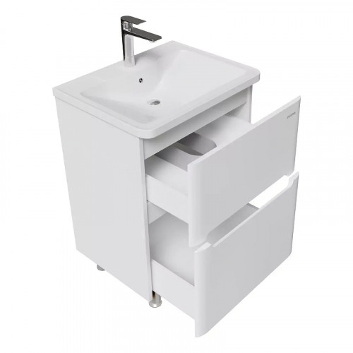 Тумба под раковину Grossman Адель 70 107018 цвет Белый глянцевый